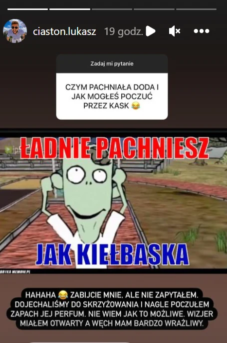 Łukasz Ciastoń opowiedział o randce z Dodą Łukasz Ciastoń opowiedział o randce z Dodą