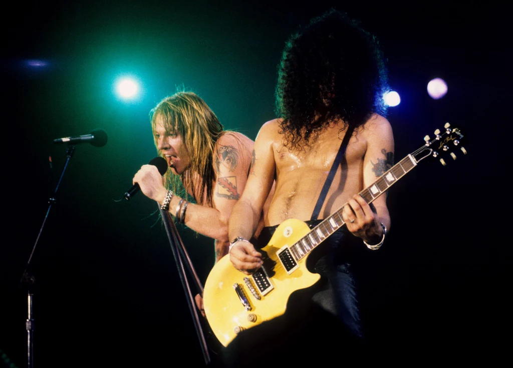 Guns N' Roses w 1991 roku: Axl Rose i Slash