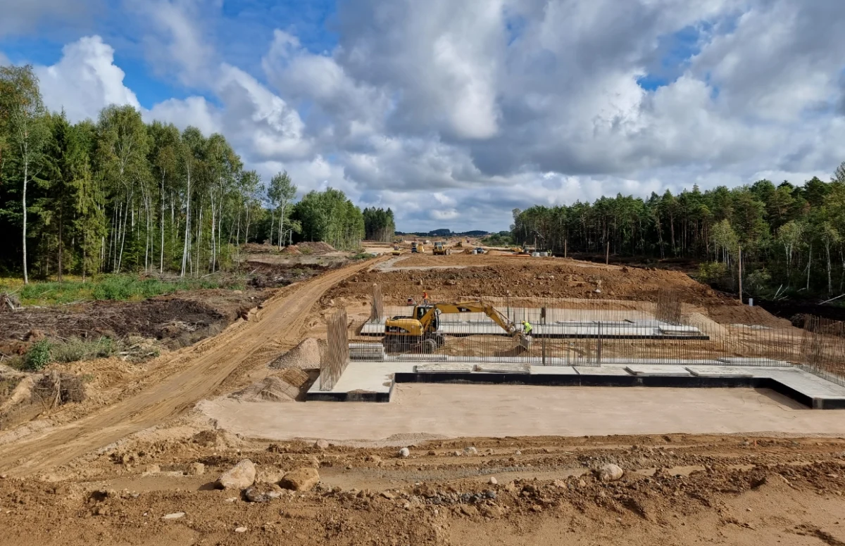 Postęp prac na budowie S16 Borki Wielkie – Mrągowo