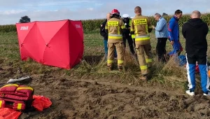 Wypadek spadochroniarzy w Longinówce koło Piotrkowa Trybunalskiego