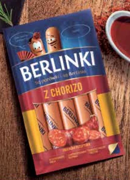 Berlinki Kiełbasa z Chorizo 250 g