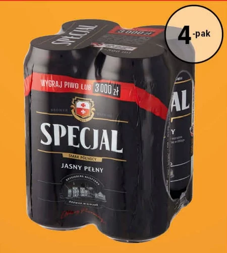 Specjal Jasny Pełny Piwo jasne 4 x 500 ml
