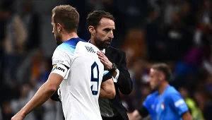 Selekcjoner Gareth Southgate i kapitan reprezentacji Anglii Harry Kane