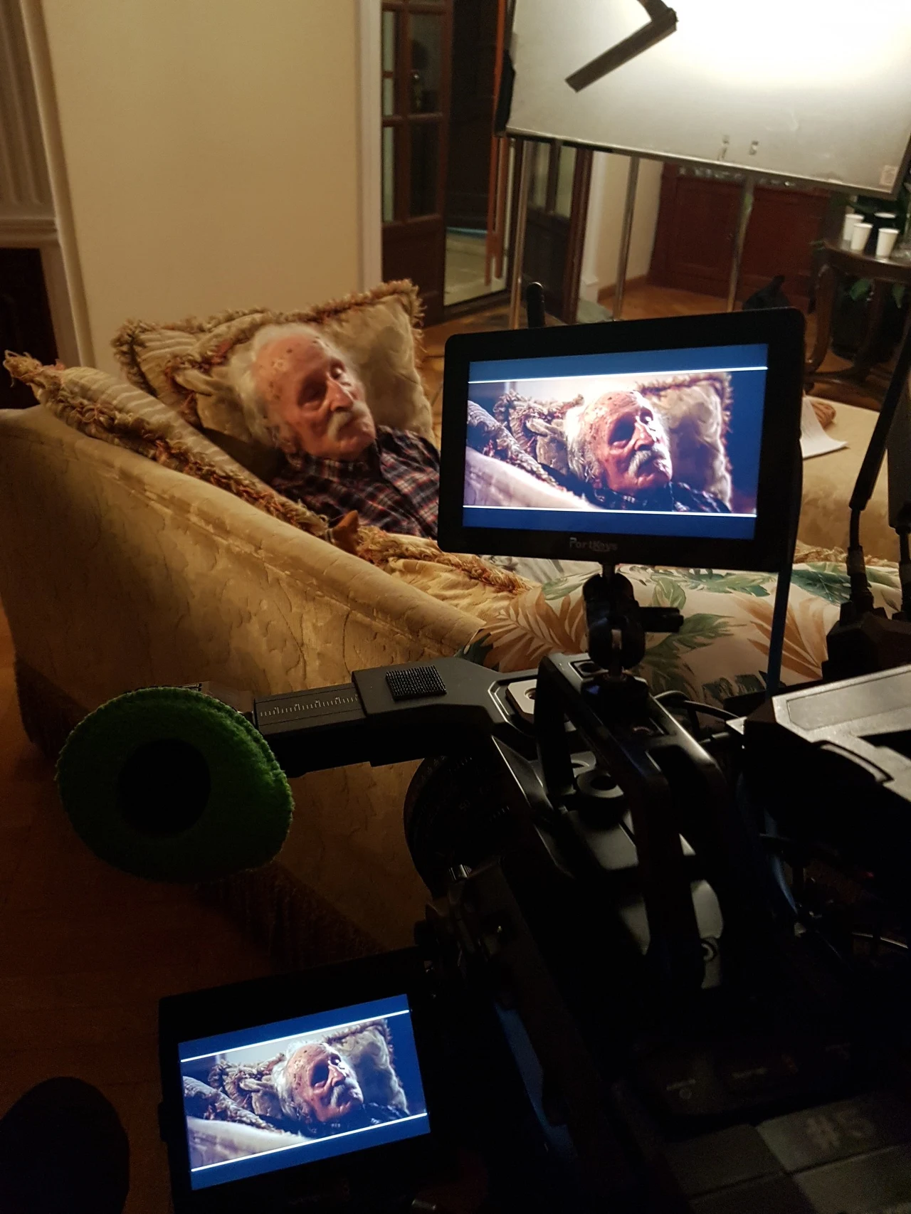 Franciszek Pieczka na planie, wrzesień 2022