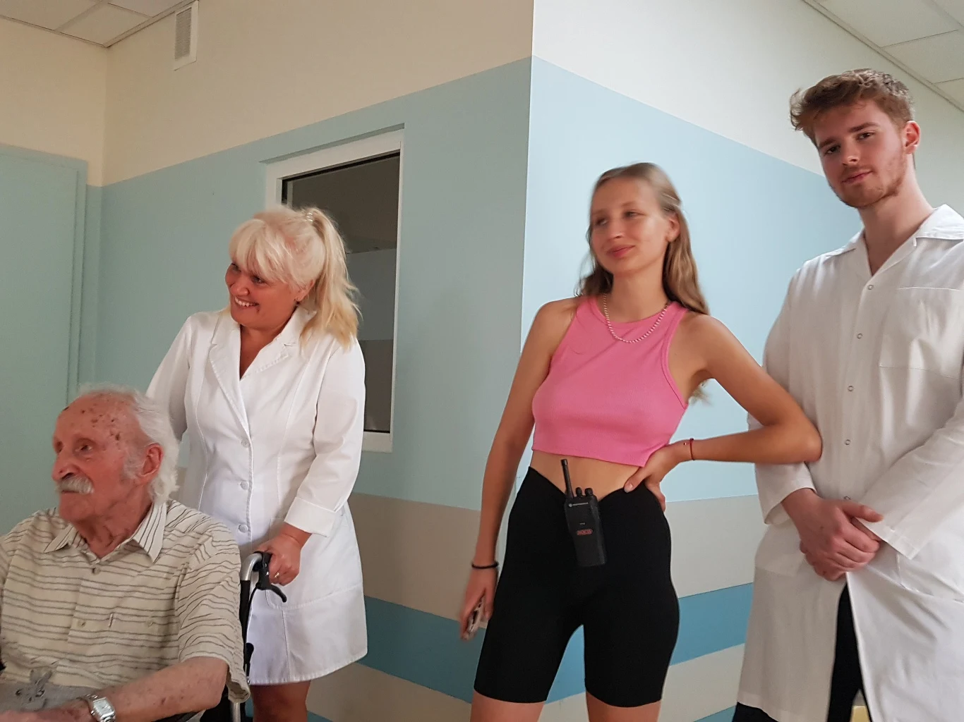 Franciszek Pieczka na planie, wrzesień 2022 Franciszek Pieczka na planie, wrzesień 2022