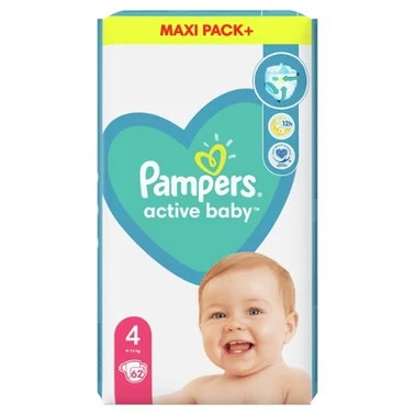 Pampers Active Baby 4, 62 Pieluszek,9kg-14kg - 5