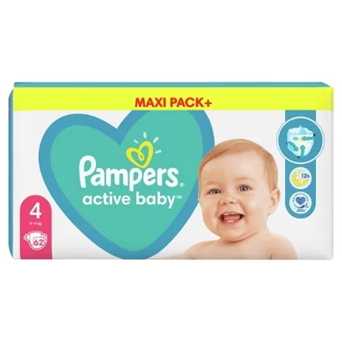 Pampers Active Baby 4, 62 Pieluszek,9kg-14kg - 4