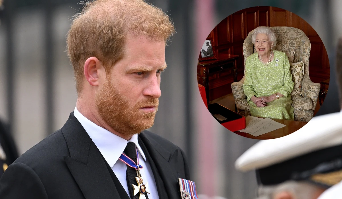 Książę Harry, królowa Elżbieta II Książę Harry, królowa Elżbieta II