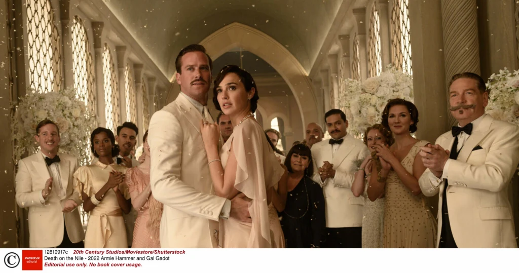 Armie Hammer i Gal Gadot w filmie "śmierć na Nilu". Armie Hammer i Gal Gadot w filmie "śmierć na Nilu".