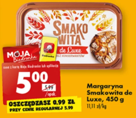 Smakowita de Luxe! Margaryna 450 g