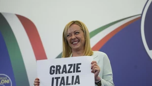 Giorgia Meloni podczas wyborów parlamentarnych we Włoszech