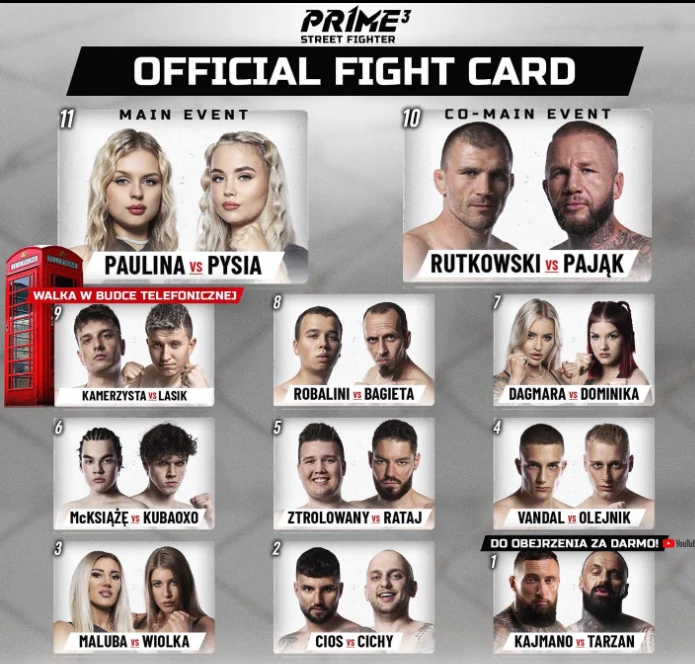 Karta walk Prime Show MMA 3 Karta walk Prime Show MMA 3