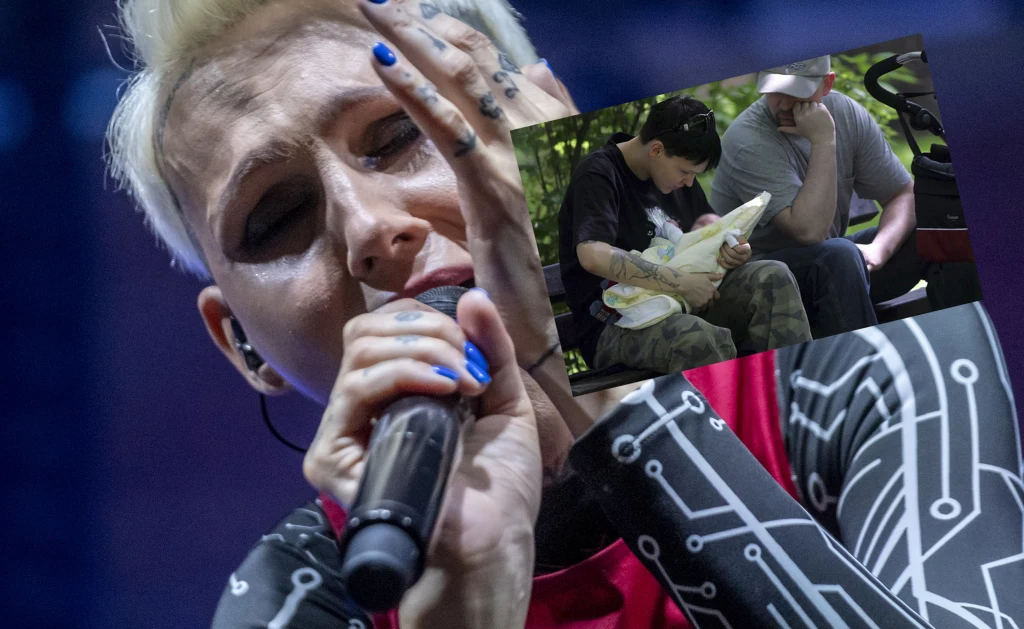 Agnieszka Chylińska i mąż Marek