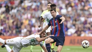 Robert Lewandowski zdobył osiem goli w sześciu ligowych meczach Barcelony