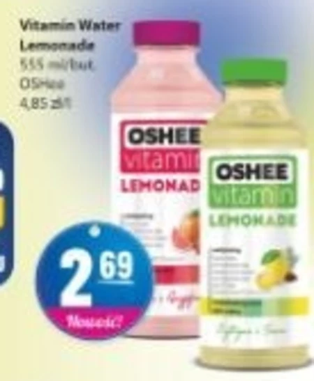 Oshee Vitamin Water Herbal Detox Napój niegazowany o smaku cytryny z miętą 555 ml