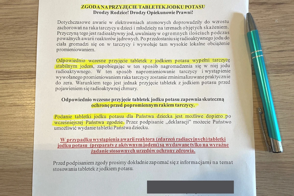 Taki oświadczenie do podpisania otrzymaliśmy od naszej czytelniczki Taki oświadczenie do podpisania otrzymaliśmy od naszej czytelniczki