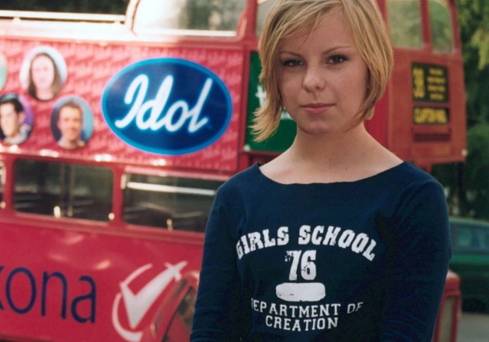 Alicja Janosz na planie "Idola" w 2002 roku Alicja Janosz na planie "Idola" w 2002 roku