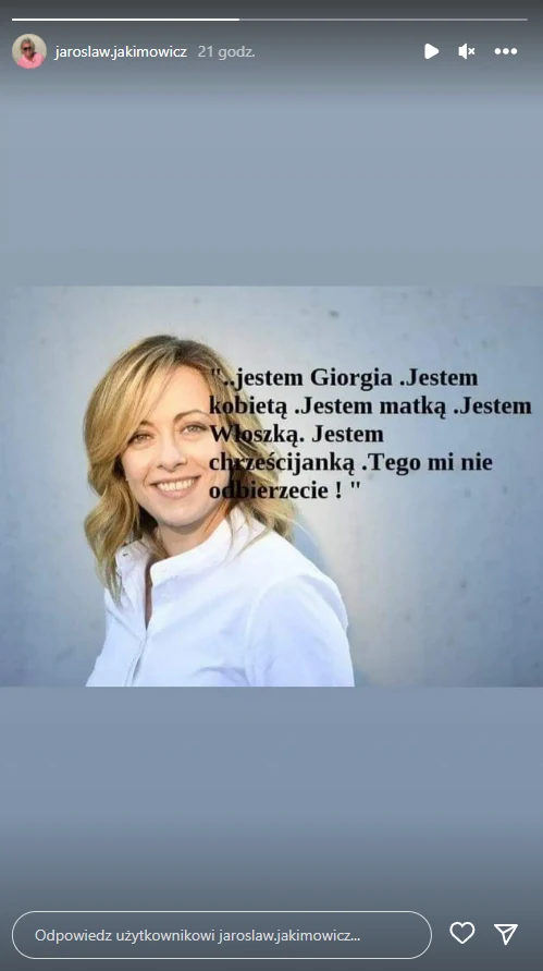 Jakimowicz - relacja na Instagramie