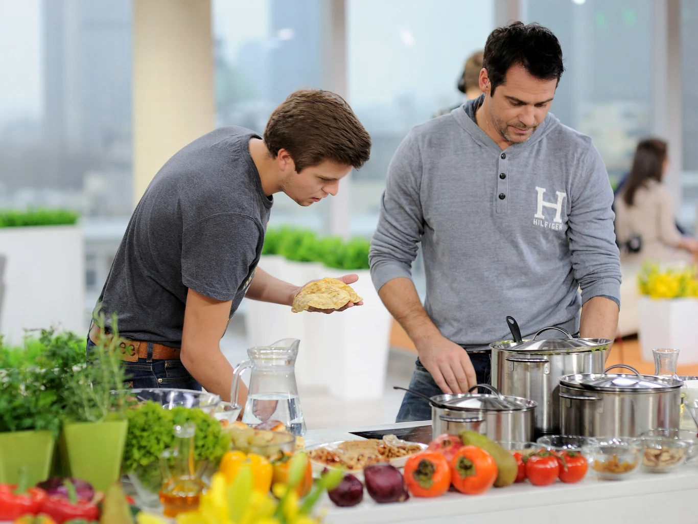 Paweł Deląg z synem Pawłem juniorem Paweł Deląg z synem Pawłem juniorem