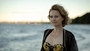 Izabela Kuna na planie filmu "Teściowie 2"
