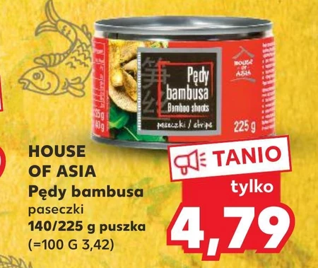 House of Asia Pędy bambusa paseczki 225 g
