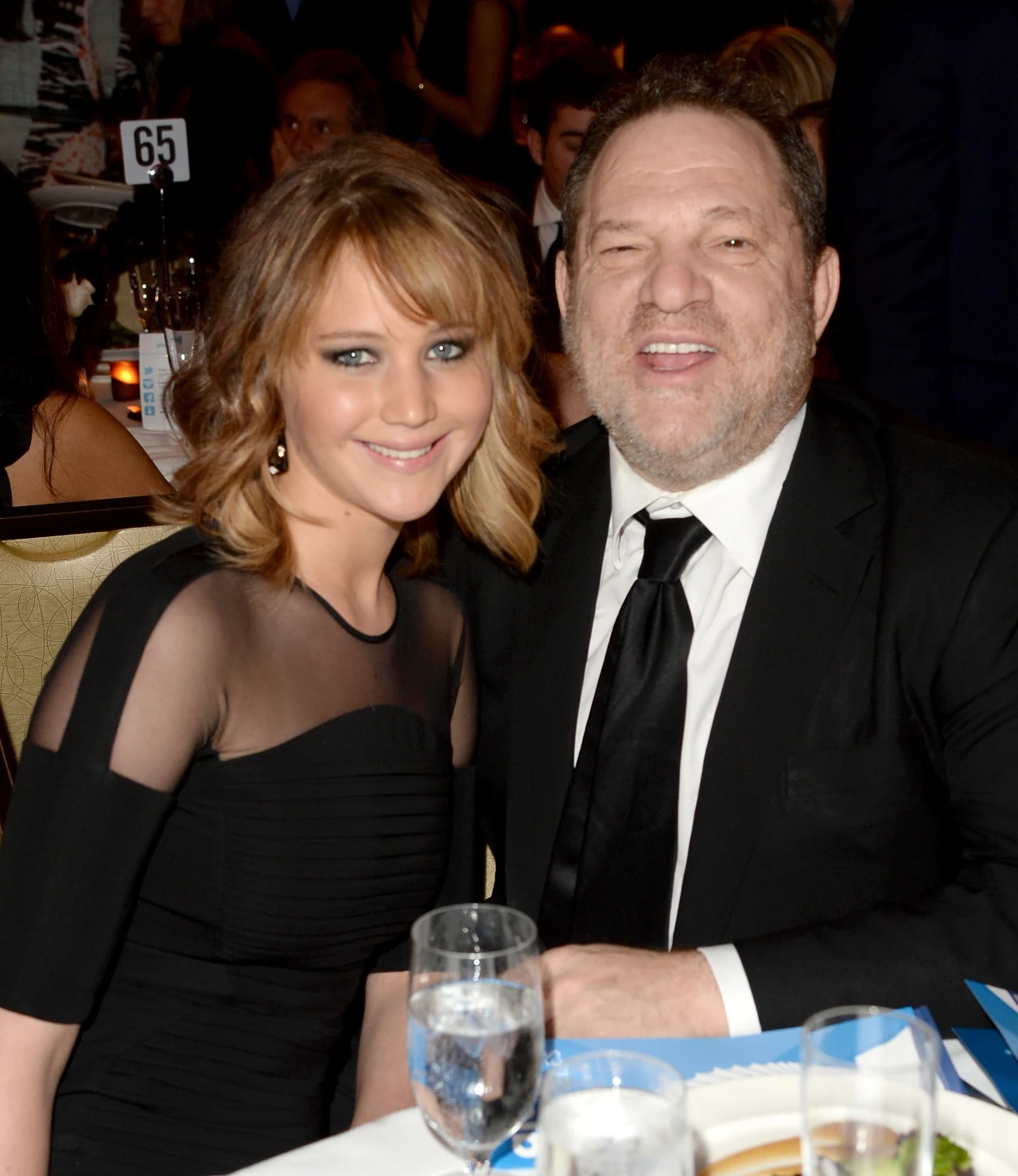 Jennifer Lawrence i Harvey Weinstein, 2013 r.