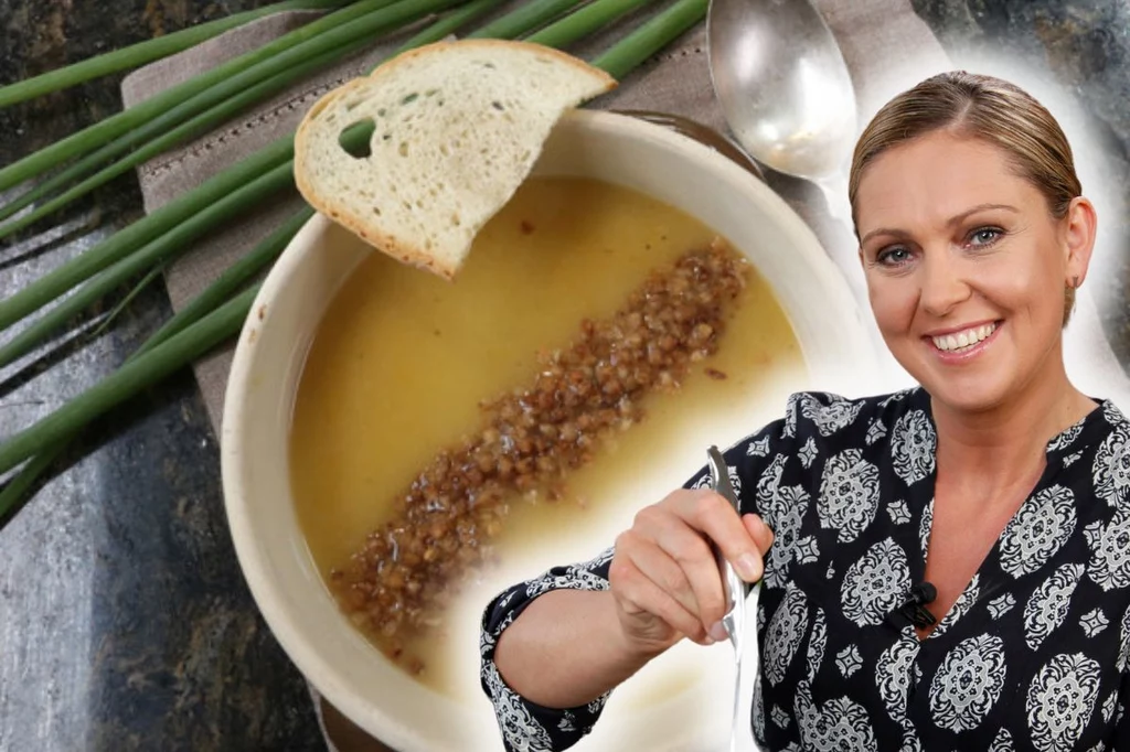 Jak radzi Ewa Wachowicz, do zupy cebulowej dodaj prażoną kaszę gryczaną  (fot. archiwum Ewy Wachowicz/Polsat)