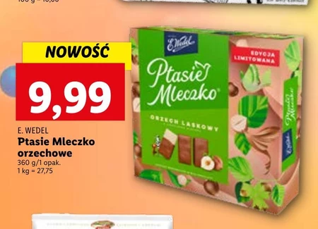 E. Wedel Ptasie Mleczko orzech laskowy w czekoladzie mlecznej 360 g