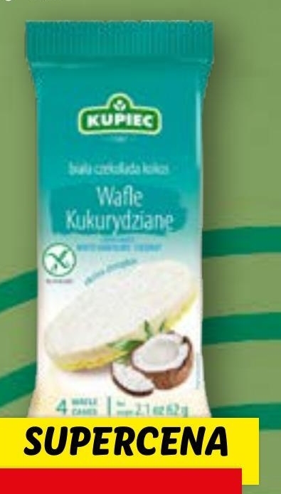 Kupiec Wafle Kukurydziane Bia A Czekolada Kokos G Sztuki Lidl