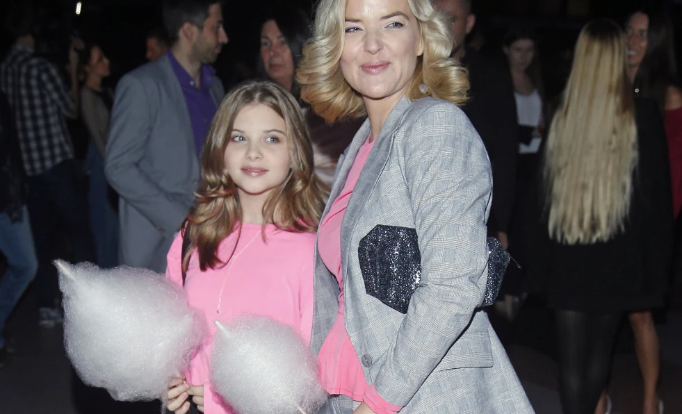 Monika Richardson z córką, 2017 rok Monika Richardson z córką, 2017 rok