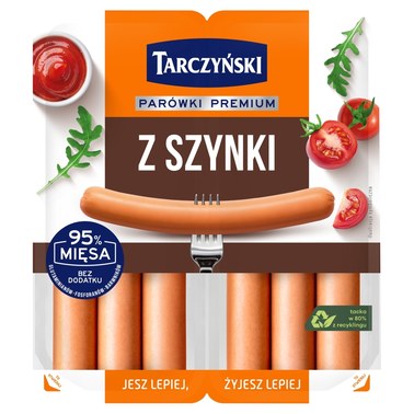 Tarczyński Parówki premium z szynki 220 g (2 x 110 g) - 0