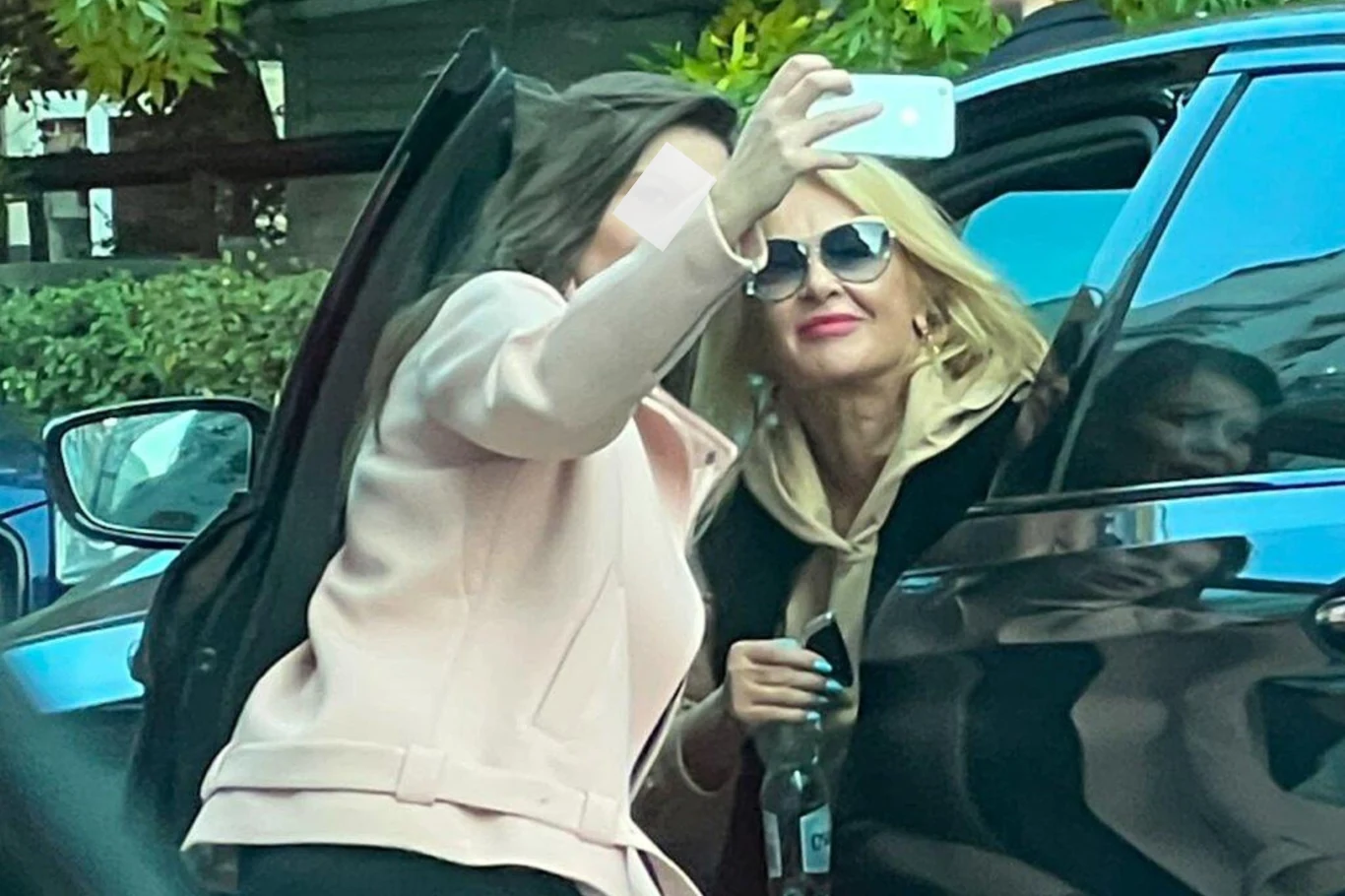 Majka Jeżowska blokuje ulicę Majka Jeżowska blokuje ulicę