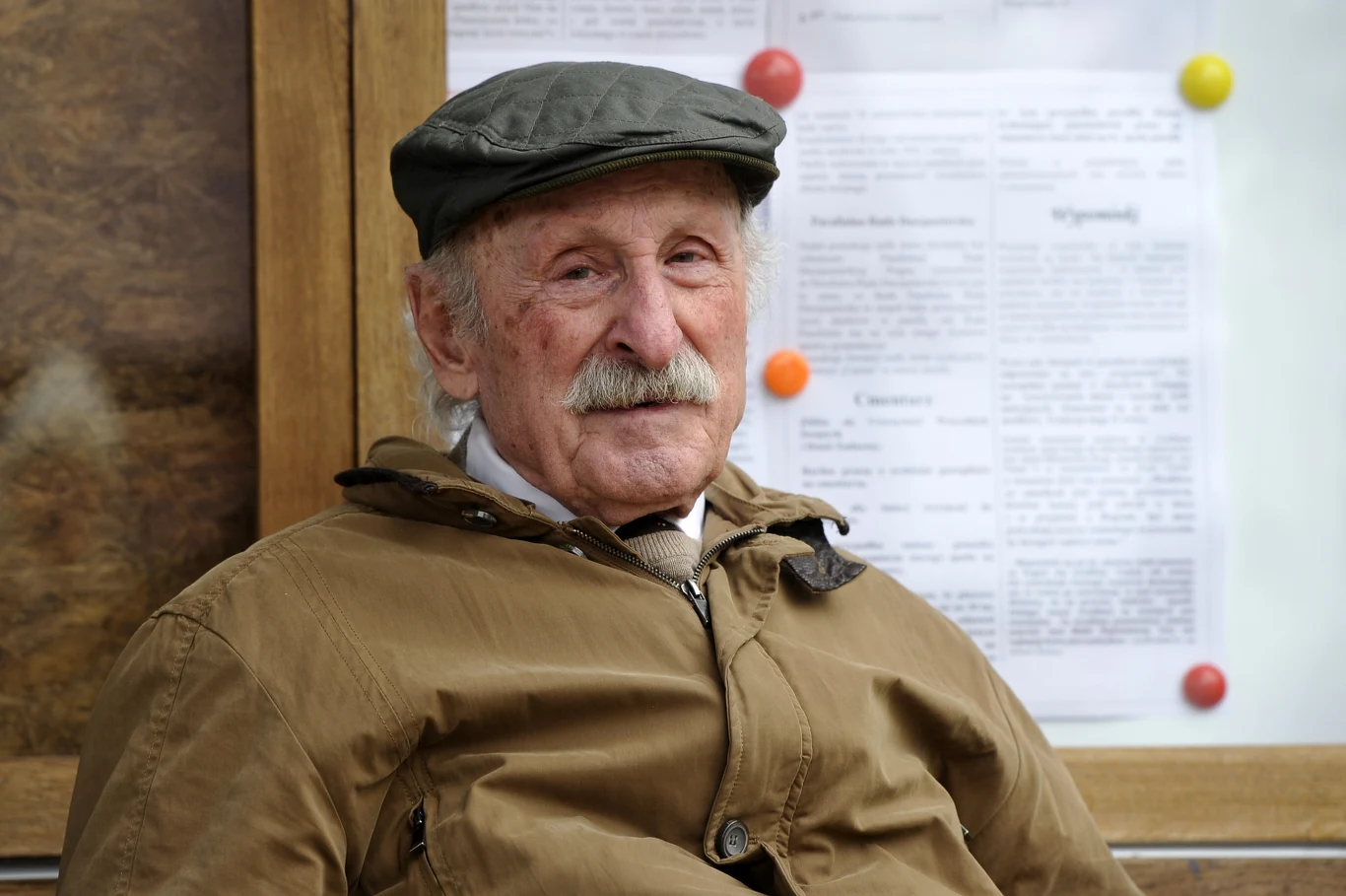 Franciszek Pieczka na planie "Rancza"