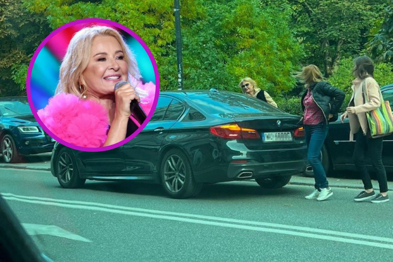 Majka Jeżowska zablokowała ulicę Majka Jeżowska zablokowała ulicę