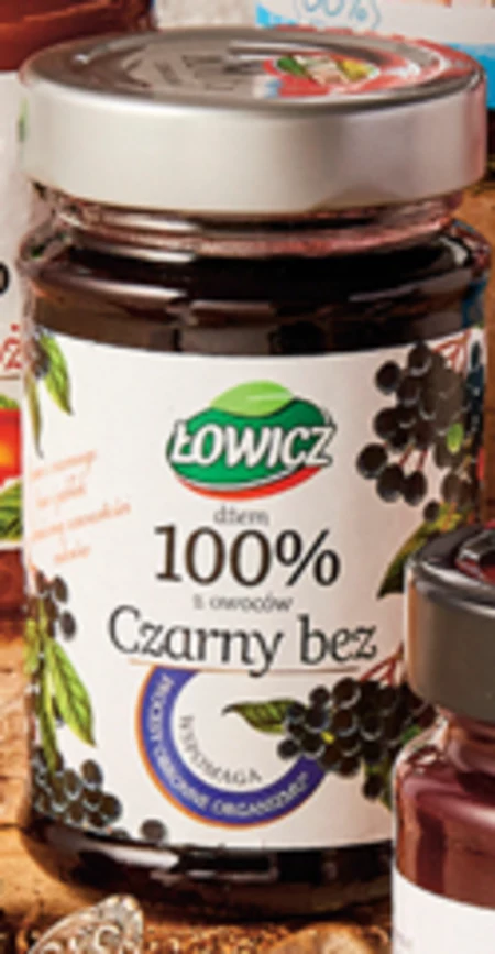 Łowicz Dżem 100% z owoców czarny bez 235 g