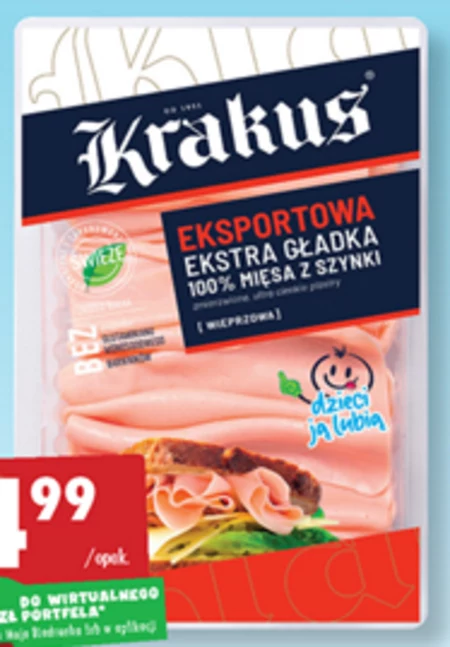 Krakus Szynka eksportowa wieprzowa 120 g