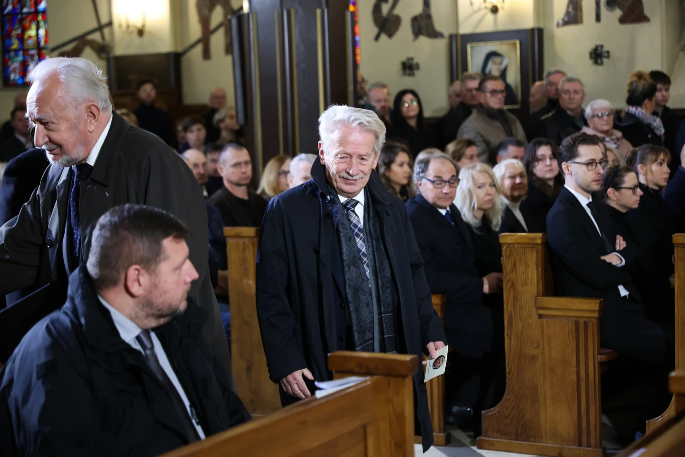 Tadeusz Deszkiewicz na pogrzebie Franciszka Pieczki.