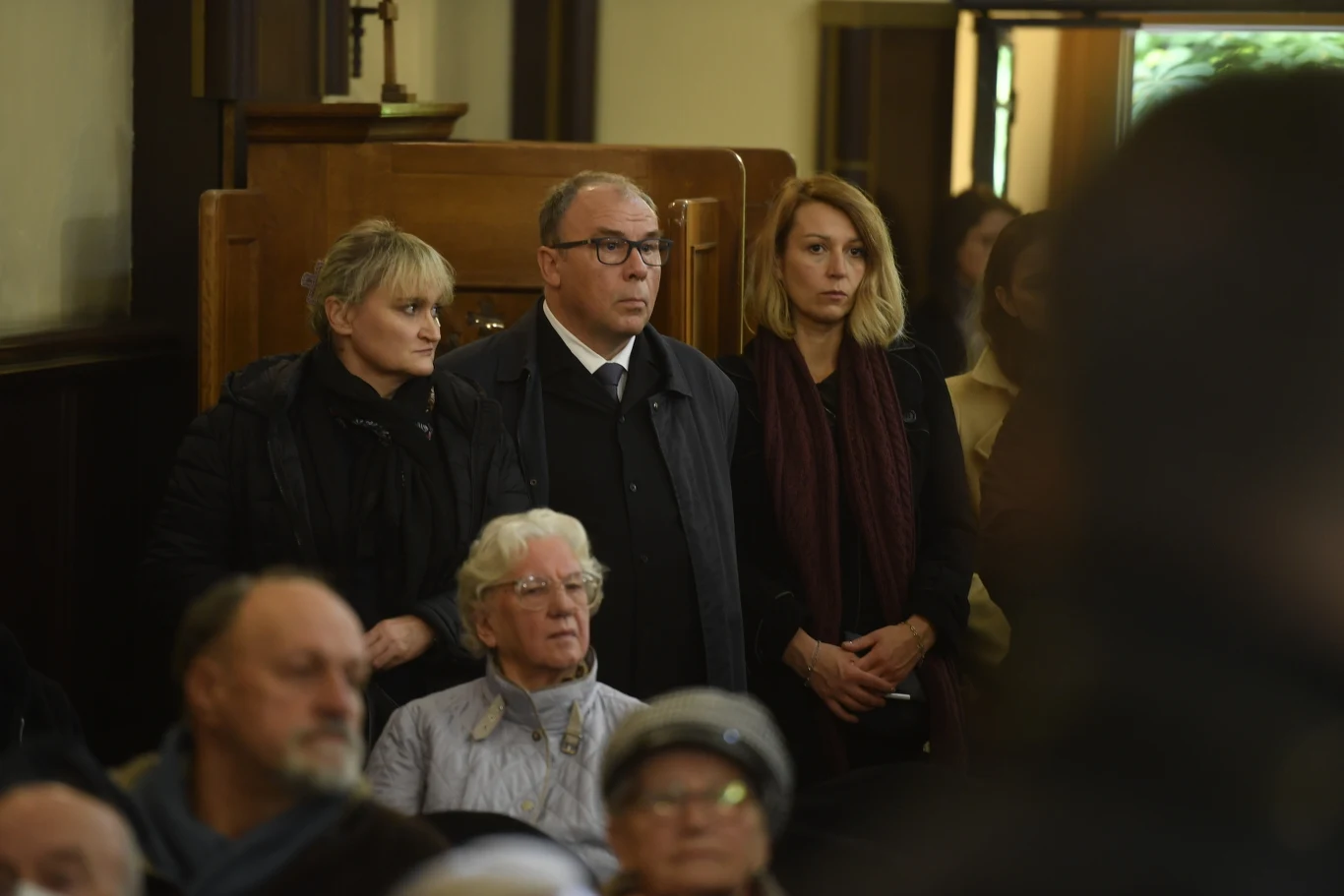 Bogdan Kalus na pogrzebie Franciszka Pieczki.
