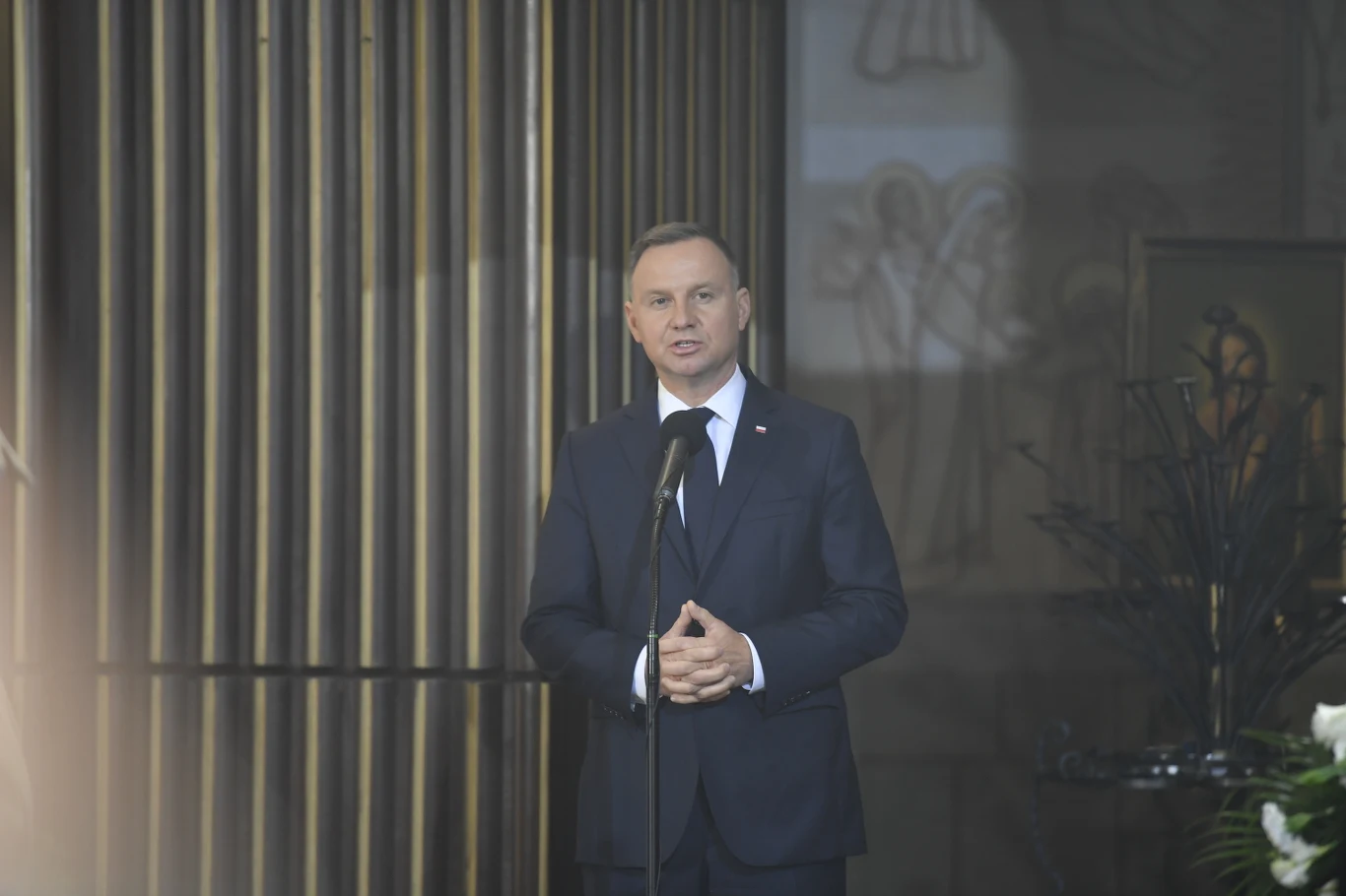 Andrzej Duda pożegnał aktora Andrzej Duda pożegnał aktora