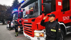 Minuta ciszy dla zmarłego druha OSP Balice