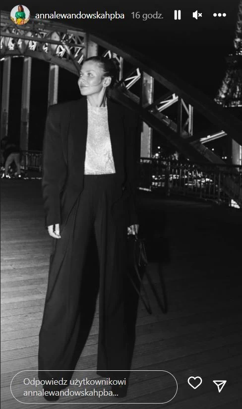 Anna Lewandowska w Paryżu Anna Lewandowska w Paryżu