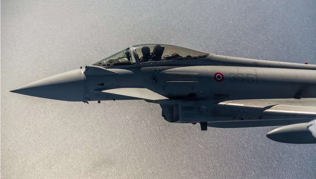 Włoski myśliwiec Eurofighter Włoski myśliwiec Eurofighter