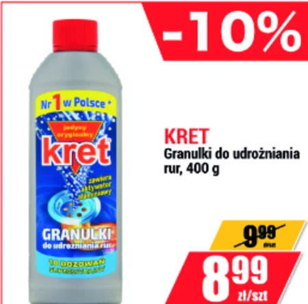 Kret Granulki do udrożniania rur 400 g