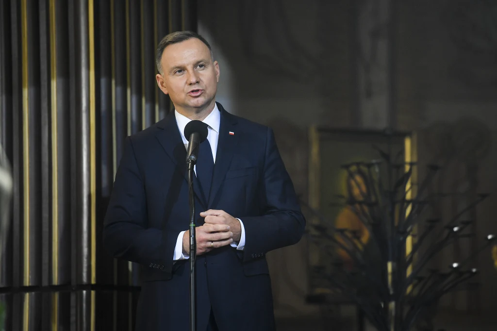 Andrzej Duda na pogrzebie Franciszka Pieczki
