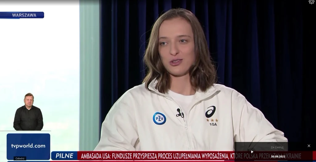 Iga Świątek w "Gościu Wiadomości"