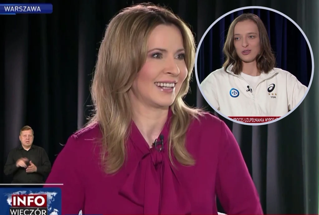 Marta Kielczyk poprowadziła "Gościa Wiadomości" z Igą Świątek
