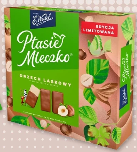 E. Wedel Ptasie Mleczko orzech laskowy w czekoladzie mlecznej 360 g
