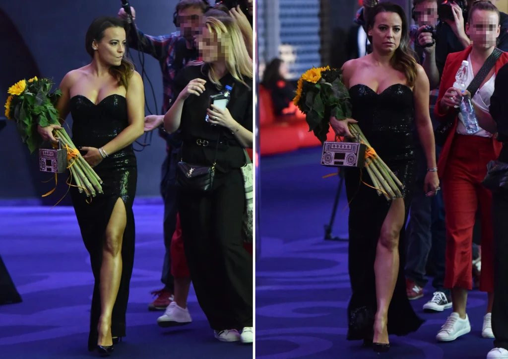 Anna Mucha na premierze filmu "Niewidzialna wojna"