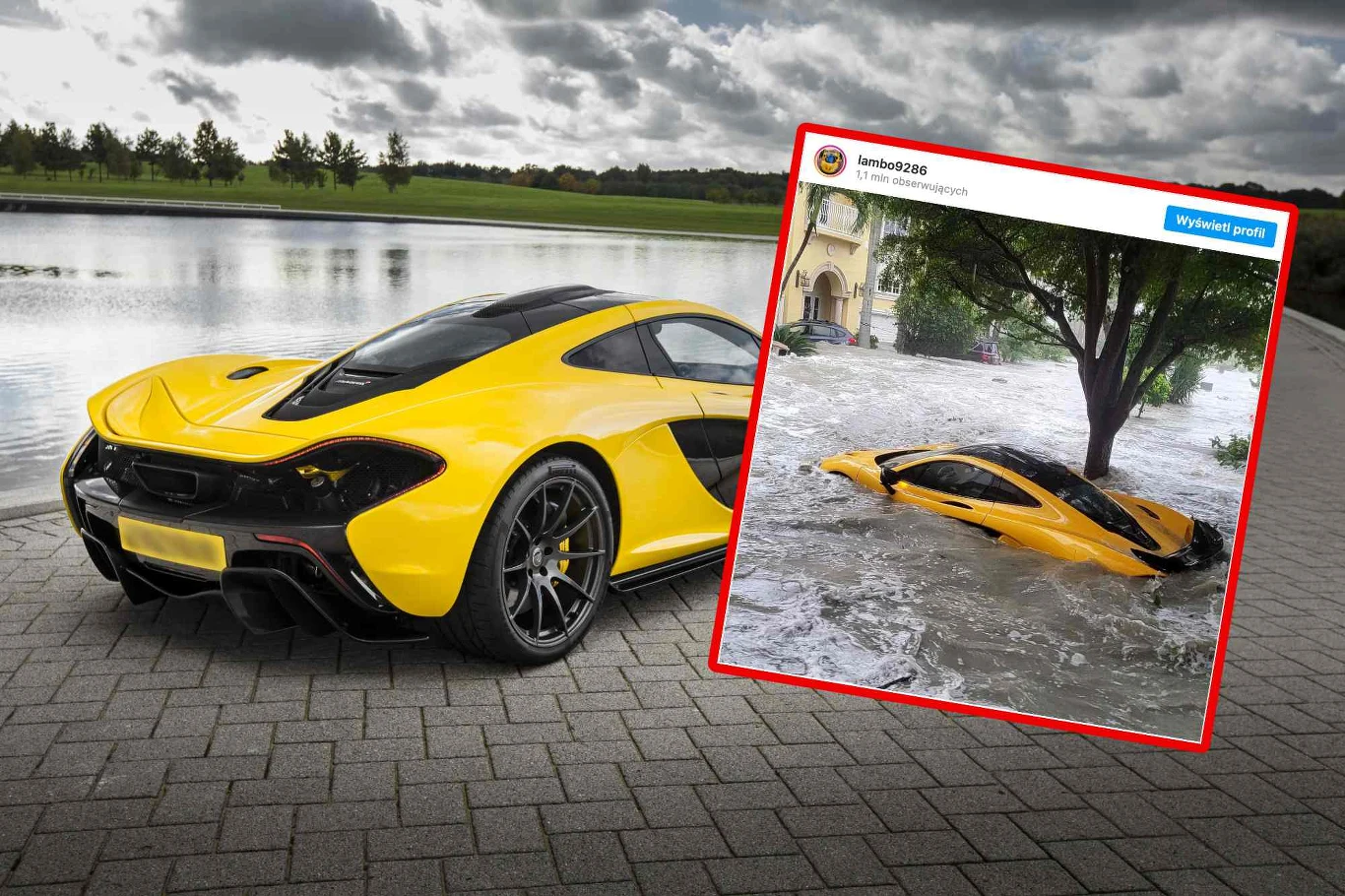 McLaren P1 zniszczony przez huragan Ian McLaren P1 zniszczony przez huragan Ian