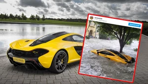 McLaren P1 dosłownie wypłynął z garażu. Huragan Ian nie oszczędza nikogo